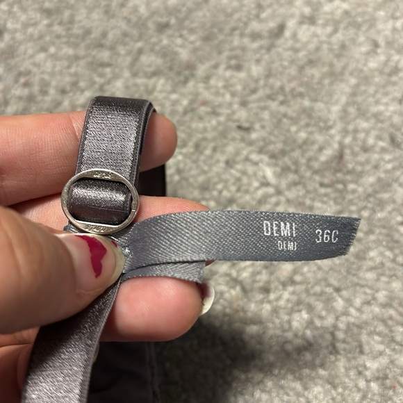 aerie lace trim padded demi bra 💜 36C - Picture 2 of 6